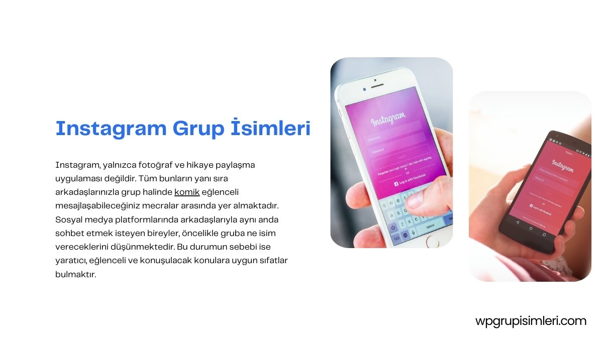 instagram grup isimleri